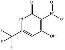 3-Nitro-6-(trifluoromethyl)pyridine-2,4-diol Struktur