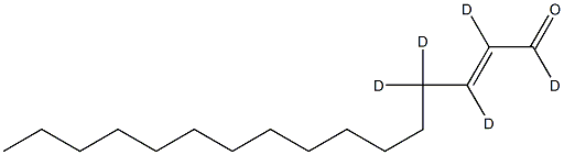 (2E)-hexadecenal(d5) Struktur