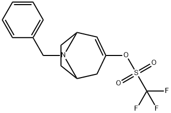 8-Benzyl-3-(trifluoroMethylsulfonyloxy)-8-azabicyclo[3.2.1]oct-3-ene Struktur