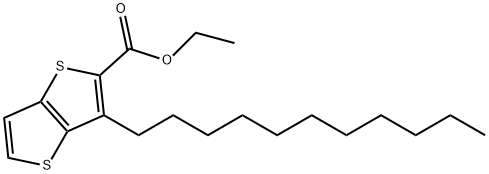 ethyl 3-undecylthieno[3,2-b]thiophene-2-carboxylate Struktur