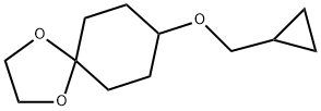 8-(cyclopropylMethoxy)-1,4-dioxaspiro[4.5]decane Struktur