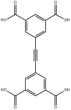 Diphenylethyne-3,3',5,5'-tetracarboxylic acid Struktur