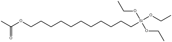 11-ACETOXYUNDECYLTRIETHOXYSILANE Struktur