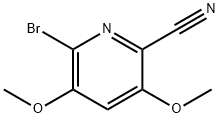 6-BroMo-3,5-diMethoxypicolinonitrile Struktur