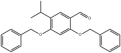 2,4-Bis(benzyloxy)-5-isopropylbenzaldehyde Struktur