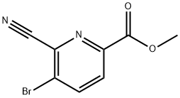 Methyl 5-broMo-6-cyanopicolinate Struktur