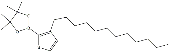 3-Dodecyl-2-(4,4,5,5-tetraMethyl-1,3,2-dioxaborolan-2-yl)thiophene Struktur