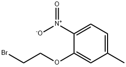 1-BroMo-2-(2'-nitro-5'-Methylphenoxy)ethane Struktur