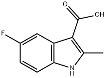 5-Fluoro-2-Methyl-1H-indole-3-carboxylic acid Struktur