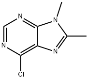 6-Chloro-8,9-diMethyl-9H-purine Struktur