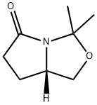 (S)-3,3-DiMethyltetrahydropyrrolo[1,2-c]oxazol-5(3H)-one Struktur