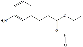 3-AMino-benzenepropanoic acid ethyl ester HCl Struktur