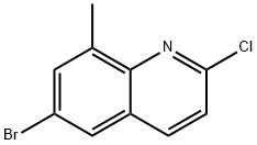 8-broMo-2-chloro-6-Methylquinoline Struktur