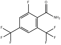 2-FLUORO-4,6-BIS(TRIFLUOROMETHYL)BENZAMIDE Struktur