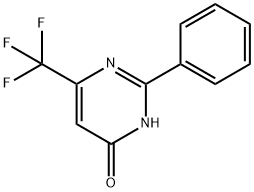 2-phenyl-6-trifluoromethyl-pyrimidin-4-ol Struktur