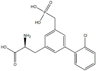 (S)-2-aMino-3-(2'-chloro-5-(phosphonoMethyl)-[1,1'-biphenyl]-3-yl)propanoic acid Struktur