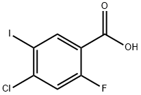 4-Chloro-2-fluoro-5-iodo-benzoic acid Struktur