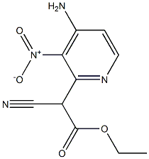 ethyl 2-(4-aMino-3-nitropyridin-2-yl)-2-cyanoacetate Struktur