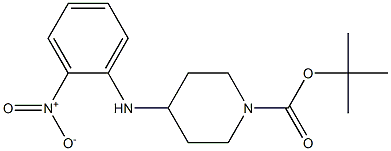 4-(2-Nitro-phenylaMino)-piperidine-1-carboxylic acid tert-butyl ester Struktur