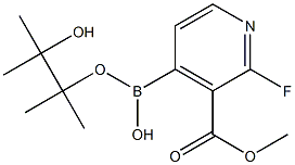 2-Fluoro-3-(Methoxycarbonyl)pyridine-4-boronic acid pinacol ester Struktur