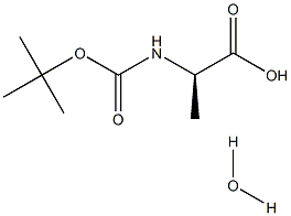 (R)-2-((tert-Butoxycarbonyl)aMino)propanoic acid hydrate Struktur