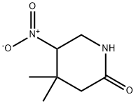 4,4-diMethyl-5-nitropiperidin-2-one Struktur