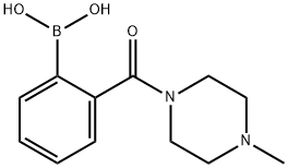 2-(4-Methylpiperazine-1-carbonyl)phenylboronic acid Struktur