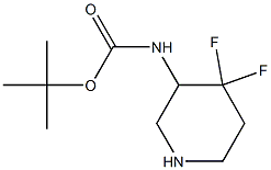 tert-butyl4,4-difluoropiperidin-3-ylcarbaMate Struktur