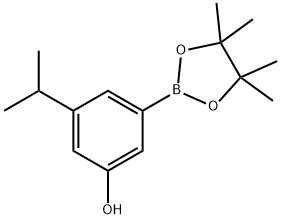 3-isopropyl-5-(4,4,5,5-tetraMethyl-1,3,2-dioxaborolan-2-yl)phenol Struktur