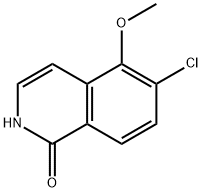 6-chloro-5-Methoxyisoquinolin-1(2H)-one Struktur