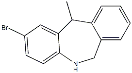 2-broMo-6,11-dihydro-11-Methyl-5H-dibenzo[b,e]azepine Struktur