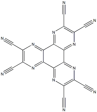 1,4,5,8,9,12-Hexaaza-triphenylene-2,3,6,7,10,11-hexacarbonitrile Struktur