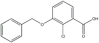 3-(benzyloxy)-2-chlorobenzoic acid Struktur