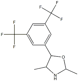 5-(3,5-Bis-trifluoroMethyl-phenyl)-2,4-diMethyl-oxazolidine Struktur