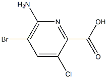 6-aMino-5-broMo-3-chloropicolinic acid Struktur