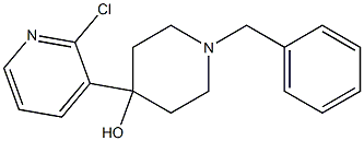 1-benzyl-4-(2-chloropyridin-3-yl)piperidin-4-ol Struktur