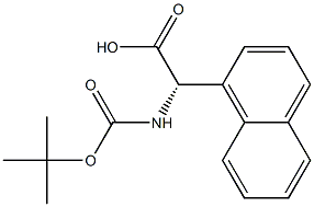 (S)-2-[(tert-Butoxycarbonyl)aMino]-2-(naphthalen-1-yl)acetic acid Struktur