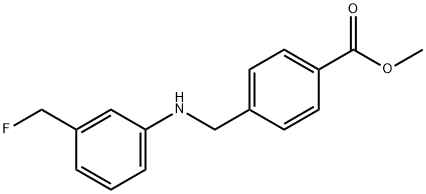 Methyl 4-[[[3-(FluoroMethyl)phenyl]aMino]Methyl]benzoate Struktur