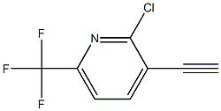 2-Chloro-3-ethynyl-6-trifluoroMethyl-pyridine Struktur