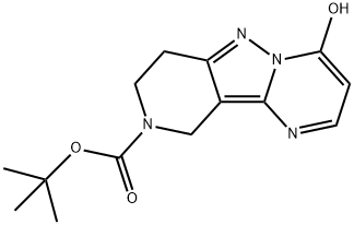 tert-Butyl 4-hydroxy-7,8-dihydropyrido[4',3':3,4]pyrazolo[1,5-a]pyriMidine-9(10H)-carboxylate Struktur