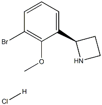 (R)-2-(3-broMo-2-Methoxyphenyl)azetidine hydrochloride Struktur