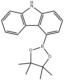 4-(4,4,5,5-tetraMethyl-1,3,2-dioxaborolan-2-yl)-9H-carbazole Struktur