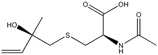 (R,S)-N-Acetyl-S-(2-hydroxy-2-Methyl-3-buten-1-yl)-L-cysteine Struktur