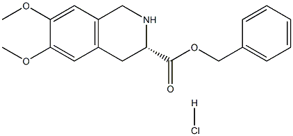 Benzyl(3S)-6,7-diMethoxy-1,2,3,4-tetrahydroisoquinoline-3-carboxylate hydrochloride　 Struktur