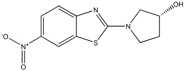 (R)-1-(6-Nitro-benzothiazol-2-yl)-pyrrolidin-3-ol Struktur