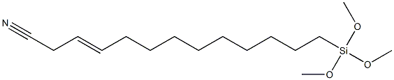 12-CYANODODEC-10-ENYLTRIMETHOXYSILANE, tech-95 Struktur