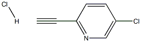 5-Chloro-2-ethynylpyridine hydrochloride Struktur