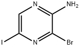 3-broMo-5-iodopyrazin-2-aMine Struktur