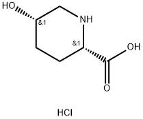 (2S,5S)-5-hydroxypiperidine-2-carboxylic acid hydrochloride Struktur