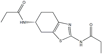 (R)-N, N'-(4, 5 ,6, 7-Tetrahydrobenzo[d]thiazole-2, 6-diyl)dipropioaMide Struktur